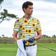 thumbnail image 3 of Fotbe Blue White Striped Sunflower A Camiseta Polo de Golf para Hombre con Estampado – Camisa Deportiva Transpirable con Cuello Abotonado-Medium, 3 of 6