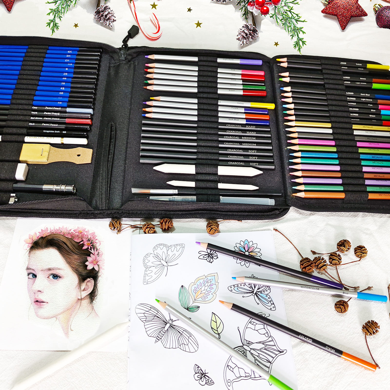 High-Impact Top-Quality Sketch Pencils Drawing Art Kit for Kids, Teens,  Adults