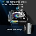 thumbnail image 3 of HOMEYA For Apple Watch Series 10 46MM Screen Protector Case , iWatch Protective Face Cover with Tempered Glass Film for Women Men, Clear, 3 of 8