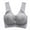 Grey, variant on ZHENHONG 2024 New Rosy Lift Bra Plus Size Comfort Extra Elastic Wireless Support Lace Bra for Women Wireless Bras for Women