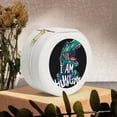 thumbnail image 6 of Yiaed Hungry Tyrannosaurus Print Travel Jewelry Case Bridesmaid Gift Boxes Jewelry Travel Organizer Small Round Jewelry Box Mini Storage-White, 6 of 7