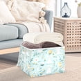 thumbnail image 3 of Yayeee Collapsible Cube Storage Bin with Lid Fabric Closet Decorative Basket with Handles, Floral Easter, 3 of 7