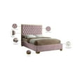 thumbnail image 2 of Meridian Furniture Lana Solid Wood and Velvet King Bed in Pink, 2 of 3