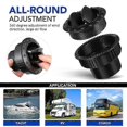 thumbnail image 4 of Garneck 2pcs 60mm Dashboard Air Vent Outlet Air Conditioning Deflector Side Roof For Car Rv Atv A1176 (black) Universal Outlet, 4 of 5