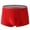 Red, variant on successthop Mens Silk Underwear Plus Size Cool Support Pouch Low Rise Sport Lightweight Solid Boxer Brief Blue M