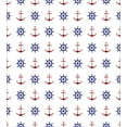 thumbnail image 3 of Anchor Duvet Cover Set, Maritime Design Anchors and Ship Wheels on the White Background Art Print, Decorative 3 Piece Bedding Set with 2 Pillow Shams, King Size, Navy Blue and Ruby, by Ambesonne, 3 of 3