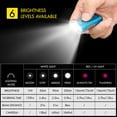 thumbnail image 2 of Mini Flashlight with UV/Red Light IP66 Rechargeable Handheld Lamp for, 2 of 8