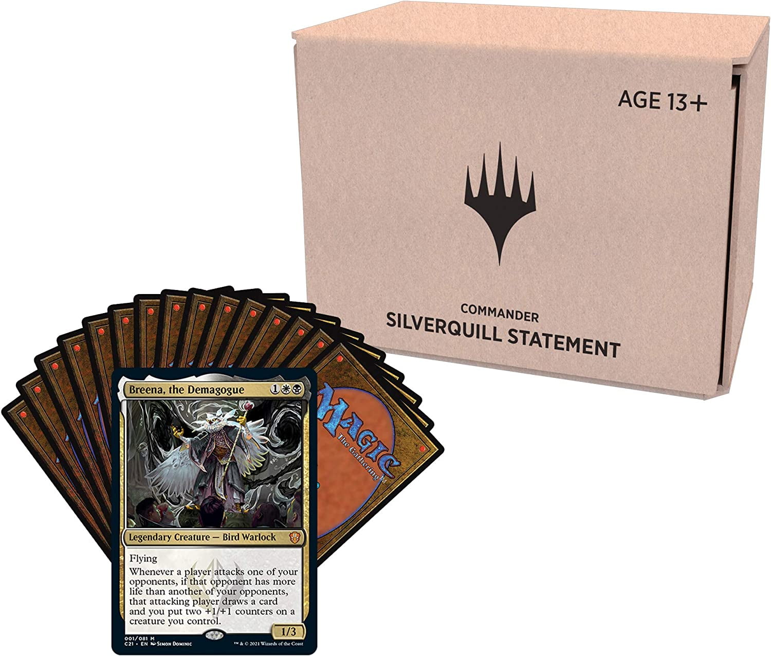 mtg silverquill commander deck MTG Commander Deck EDH Deck Silverquill, the Disputant 100 Magic Cards Custom Deck Secrets of Strixhaven