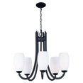 thumbnail image 1 of Maxim 21655SWTXB Taylor 5-Light Chandelier, Textured Black, 1 of 1