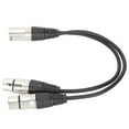 thumbnail image 4 of JORINDO JD6068 XLR macho a doble XLR hembra Cable YType Splitter Cable de micrófono de audio 0,3 M, 4 of 8