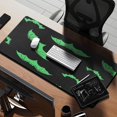 thumbnail image 2 of Long Mouse Pads for Desk,Black Halloween Bats with Green Desk Mats on Top Of Desks, Desk Mouse Pad Extra Large with 3mm Non-Slip Base and Stitched Edge for Gaming,Office,Work,Home 35.4"x15.7", 2 of 6