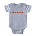 thumbnail image 1 of CafePress - Row Of Retro Strawberries - Cute Infant Baby Football Bodysuit, 1 of 1