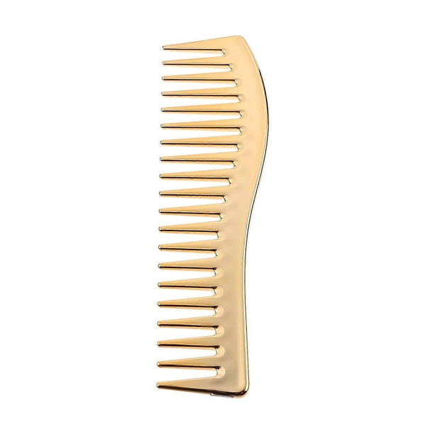 Peine profesional de dientes anchos para peluquería, ideal para cabello grueso y con suave masaje en el cuero cabelludo.