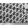 thumbnail image 2 of Soimoi White Velvet Fabric Scales Geometric Decor Fabric Printed Yard 58 Inch Wide, 2 of 3