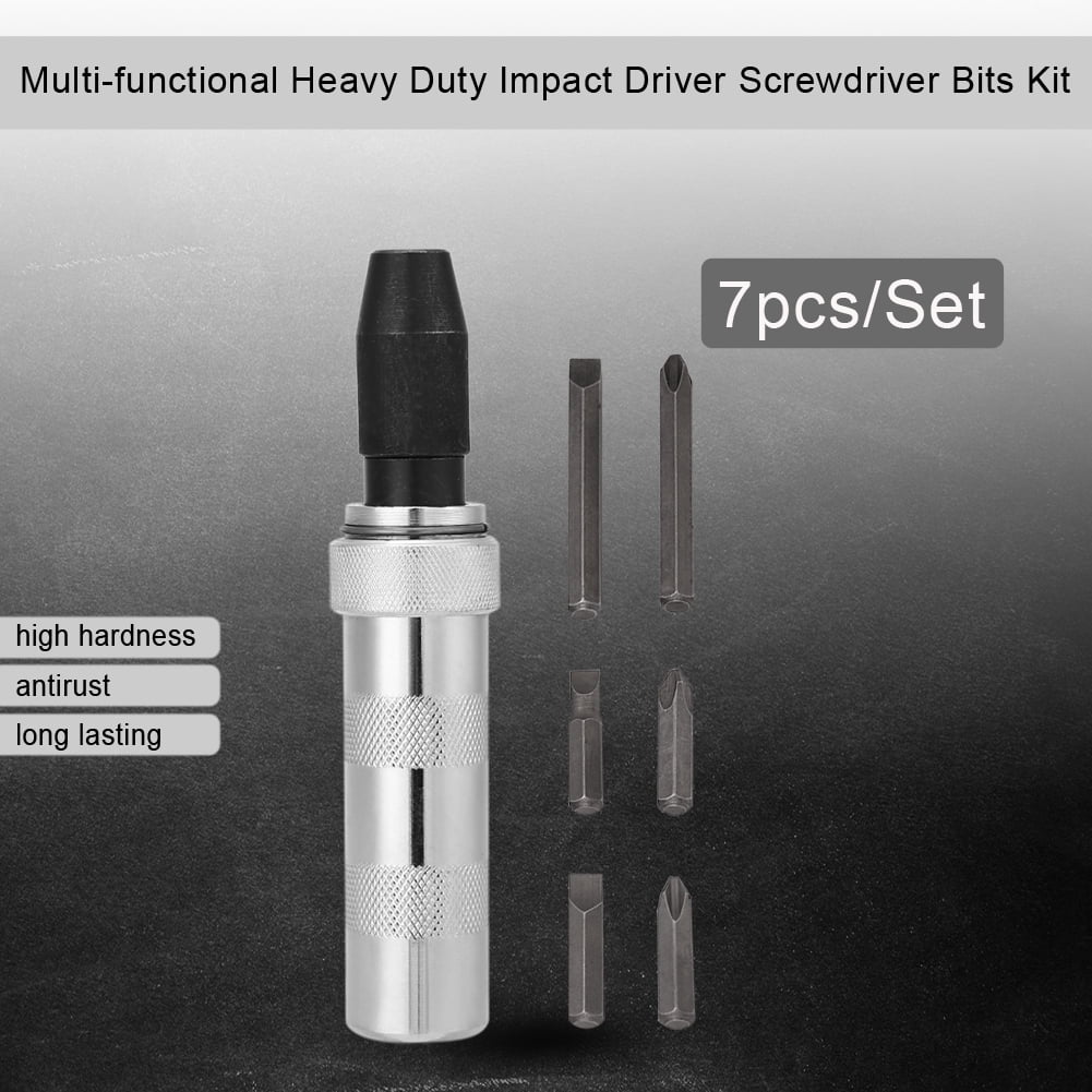 Impact Screwdriver Bit Set 7pcs Set Multi functional Impact Screwdrivers Impact Screwdriver High Capacity Walmart