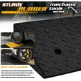 thumbnail image 4 of BuySphere 2pcs 4.5" Rise Threshold Ramp Heavy Duty Loading Driveway Ramp Rubber Curb Ramp 19.5 in L x 12 in W x 4.5 in H for Cars, Warehouse, Wheelchair, Motorcycles, 4 of 10