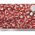 thumbnail image 2 of Soimoi Red Cotton Jersey Fabric Filigree Damask Fabric Prints By Yard 58 Inch Wide, 2 of 3