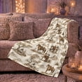 thumbnail image 6 of Vintage Western Ranch Scene Cowboy Horse Lantern Art, Festive Holiday Scene, Warm Flannel Blanket for Ranch House and Living Room, Horse Lovers person's Day Gift, Rustic Home Decor, 6 of 9