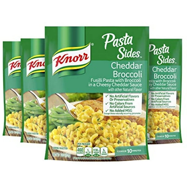 Knorr Pasta Side Dish, Cheddar Broccoli, 4.3 Ounce Pack Of 4