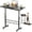 Black, variant on Small Standing Desk Adjustable Height & Tiltable Tabletop, Mobile Stand Up Desk for Laptop, Portable Computer Table for Home Office Work and Walking Pad Treadmill, Height 30.7"-46.4", White