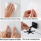 thumbnail image 4 of 360Rotating Folding Hook,4pcs 6 Claws 360 Degree Rotating Hooks,Rotating Hooks Without Nails,7*7*2.5cm(White/Black), 4 of 4