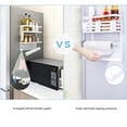 thumbnail image 4 of Cateissary Estante de refrigerador multifuncional blanco, estante de pared lateral para lavadora de horno microondas de hierro forjado, estante Cocina y Comedor Blanco L Cateissary HA027024-02, 4 of 6