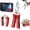 Red, variant on 16 In 1 Wire Stripper Twister For Cutting And Pulling Wires,Cable Scissors,Voltage Tester Pliers, 2026 New Cable Cutter Detects 12-250v Voltage, Foldable Design For Electrical Maintenance