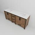 thumbnail image 6 of Ziva 80 in W x 22 in D Rustic Barnwood Double Bath Vanity and White Quartz Top, 6 of 8