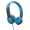 Blue & Gray, variant on JLab JBuddies Folding Gen 2 Kid's Memory Foam Wired Headphones, Pink/Gray