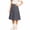 Gray, variant on Midi Pleated Skirts for Girls Summer High Waist A Line Flowy Skirts Kids Preppy Look Skirt 3-17 Years