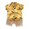 thumbnail image 2 of Boy Baby Clothes Summer Outfits Set For Kids Boys Toddler Unisex Spring Cotton Soft Printed Short Sleeve Basketball 18-24 Months 2t 3t 4t 5t 6t Sleepwear Sets Pjs Two Pieces, 2 of 5
