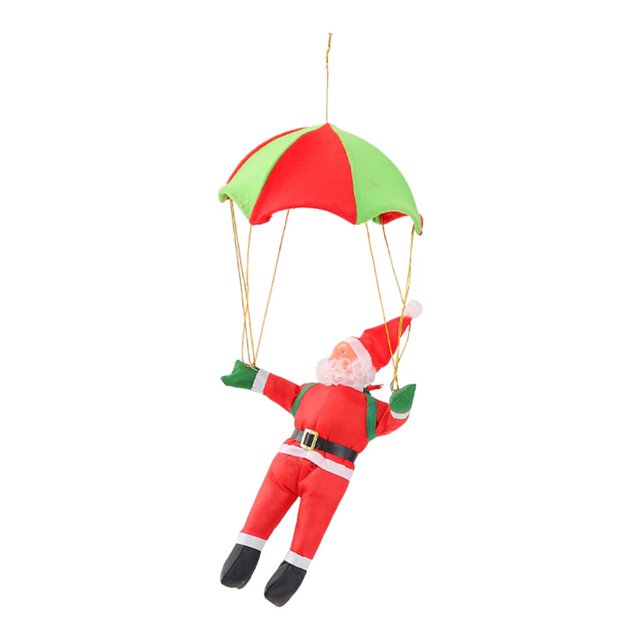 Paracaídas Papá Noel Sunnimix Decoración navideña al aire libre 35cm