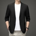 thumbnail image 3 of Traje informal de verano fino con protección solar para hombre de mediana edad, traje de papá de seda de hielo transpirable, chaqueta para hombre, 3 of 6