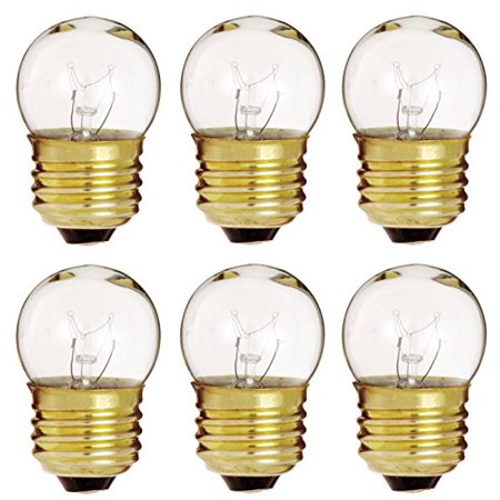 Exit Sign Bulb Of 7.5-Watt S11 Sign Indicator 7.5S11 Medium (E26) Base Clear Incandescent Light Bulb ()