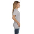 thumbnail image 4 of Hanes Ladies' 4.5 oz., 100% Ringspun Cotton nano-T V-Neck T-Shirt - S04V, 4 of 4