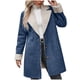 thumbnail image 1 of Chaquetas y abrigos casuales de manga larga sin capucha para mujer, abrigo de invierno cálido compuesto con cuello de solapa y botones, abrigo para mujer, 1 of 6