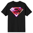 thumbnail image 7 of Superman Chrome Logo Men's Black T-shirt-XXL, 7 of 7