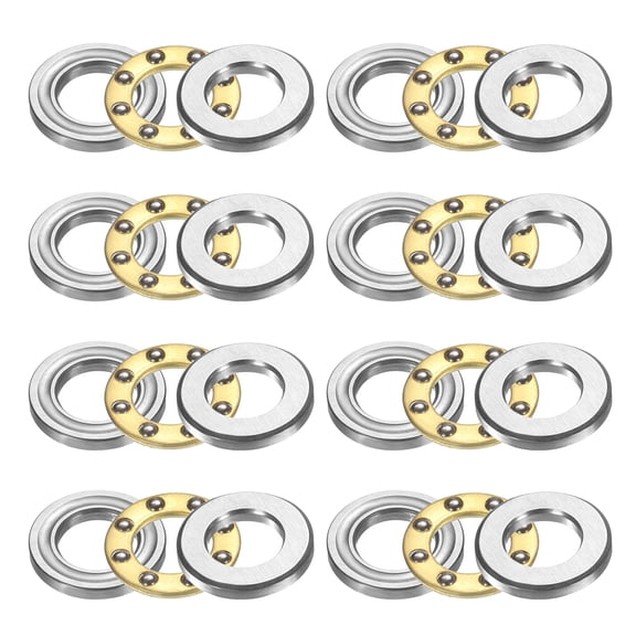 8pcs F6-11M Thrust Ball Bearings, 6mm x 11mm x 4.5mm Miniature Thrust Bearing with Washers Chrome Steel Single Direction for Conveyor Systems Machine Tools