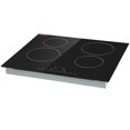 thumbnail image 2 of 24 Inch Glass Electric Cooktop 4 Burners, 240V Stove w/ Touch Control, Timer & Child Lock, 9 Heat Levels - Perfect for Simmering & Deep Frying, 2 of 7