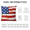 thumbnail image 5 of Chilfamy  Pillow Covers 4th of July Decorations Memorial Day Red Stripes Blue Stars Patriotic Pillow Covers USA Freedom Pillows Outdoor Decor Cushion Case White, 5 of 5