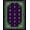 Purple Green, Pattern 12, variant on ODIKA 8'x10' Washable Area Rug Ghost Gothic Horror Skull Spooky Vintage Motif Border Halloween for King Size Bedroom Under Bed, Master Suite, Non-Shedding, Easy Care