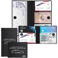 thumbnail image 1 of Car Registration & Insurance Document Holder Set, 2 PCS Auto Card Holder, Vehicle Glove Box Case Wallet Organizer for Credit Cards, Driving License, Key Paper, Car Document, Car Essential for Men &, 1 of 7