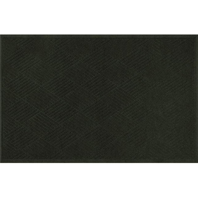 Aqua Shield 844540035 3 x 5 ft. Diamonds Doormat - Charcoal