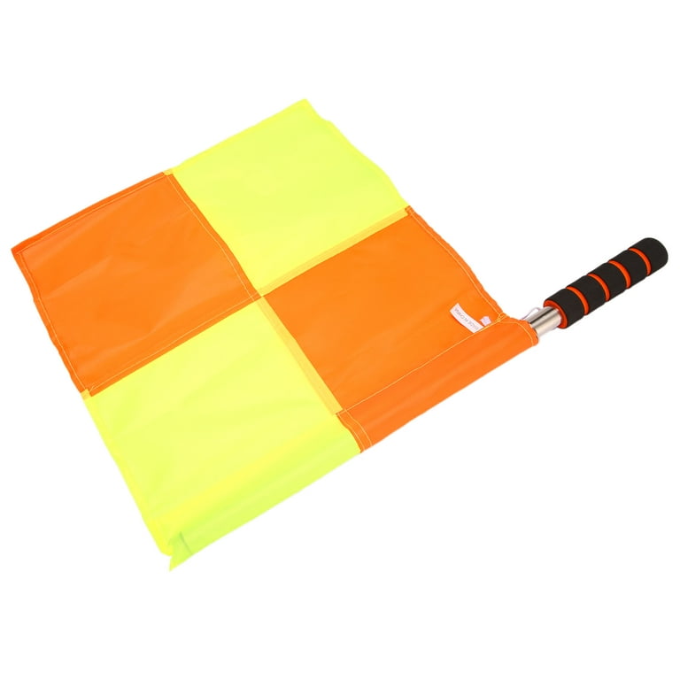 Football Referee Flag with Carry Bag Soccer Linesman Flags Sideline  Equipment