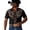 j110-Black, variant on LIIPEE Western Cowboy Floral Graphic Shirt For Men Short Sleeve Turn Down Collar Button Up Shirts Male Comfortable Breathable Tops,L