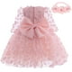 thumbnail image 4 of Odeerbi Niñas Vestido Princesa Bordado Floral Tul Vestido Niña Flor Noche Vestidos Formales Bebé Vestido de Fiesta Manga Larga Con Cinta En La Cabeza, 4 of 5