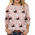thumbnail image 6 of Halloween Sweaters for Women Fashion Graphic Print Long Sleeve Knit Pullover Tops Everyday Casual Look, 6 of 6