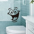 thumbnail image 4 of Smiley Face Toilet Sticker Funny Bathroom Stickers Toilet Seat Sticker, 4 of 5