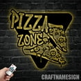 thumbnail image 4 of Craftnamesign Pizzeria Sign, Pizza Metal Sign, Kitchen Decor, Pizza Shop Decor, Restaurant Sign, 4 of 5
