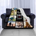 thumbnail image 5 of Custom Blanket with Photos Personalized Text Blankets for Adult Customized for Dad Mom Soft Fleece Throw Blanket Mother's Day Anniversary Valentine 10 Photos Blankets, 5 of 5